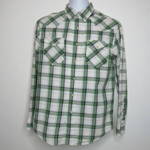 Aeropostale Plaid Long Sleeve Western Shirts